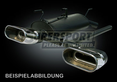 Supersport Endschalld&auml;mpfer DUPLEX VW Golf 4 1J 10/97- (SU951012R32)