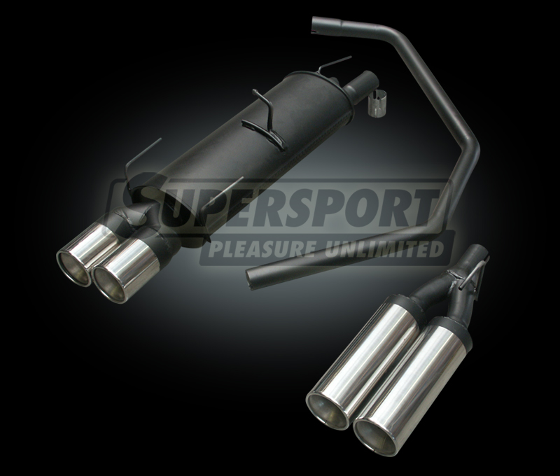 Supersport Endschalld&auml;mpfer DUPLEX OPEL Astra F 7/91- (SU9511454-0)