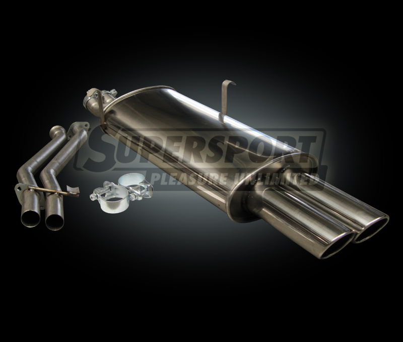 Supersport Edelstahl Endschalld&auml;mpfer BMW E30 11/82- (SU971305-0)