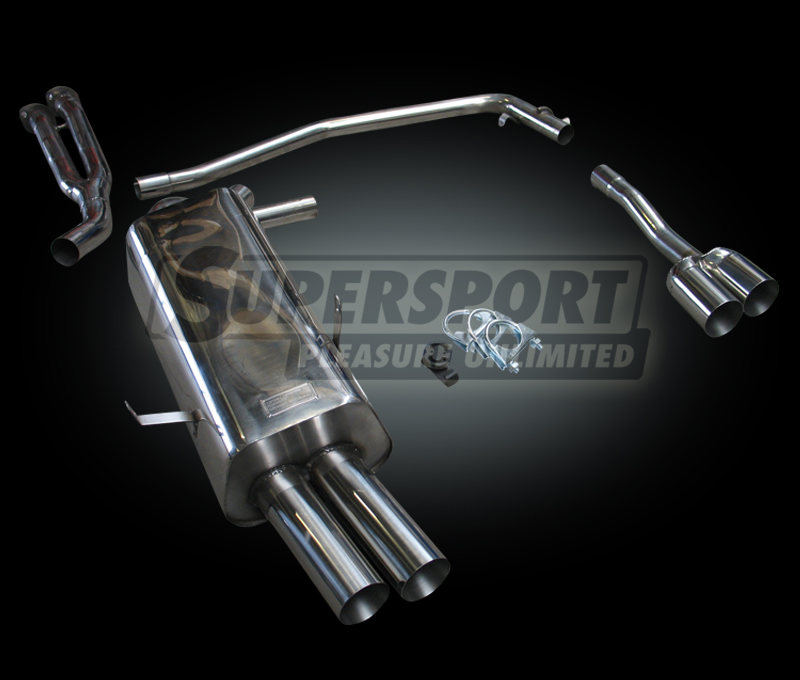 Supersport Edelstahl Endschalld&auml;mpfer DUPLEX BMW E36 (SU9713094-0)