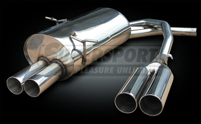Supersport Edelstahl Endschalld&auml;mpfer DUPLEX BMW E46 (SU9713234-0)