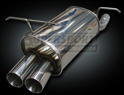 Supersport Edelstahl Endschalld&auml;mpfer BMW E46 Compact (SU971326-0)