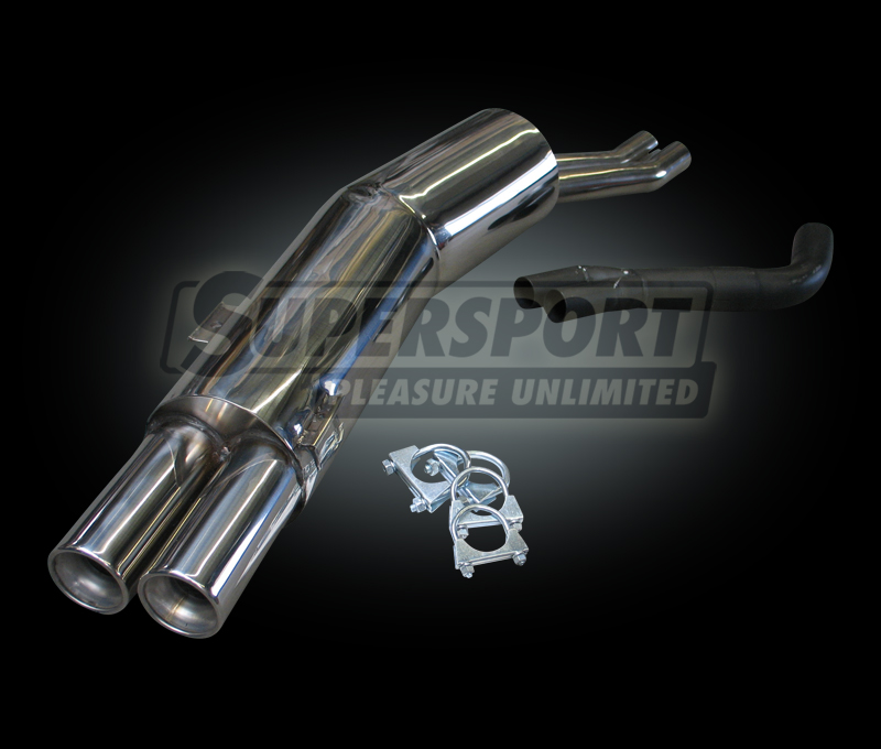 Supersport Edelstahl Endschalld&auml;mpfer 5er BMW E34 1/88- (SU9713292-0)