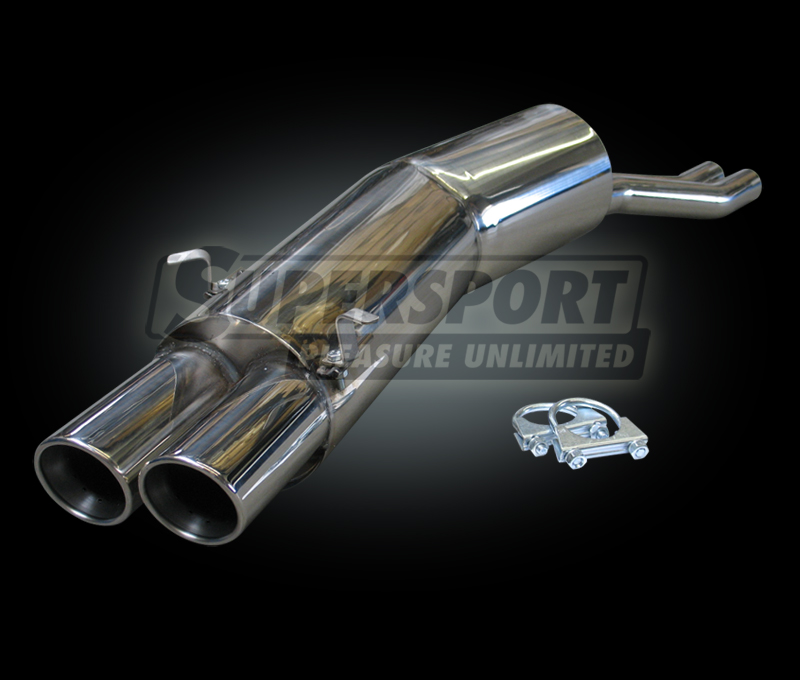 Supersport Edelstahl Endschalld&auml;mpfer 5er BMW E34 9/91- (SU9713293-0)