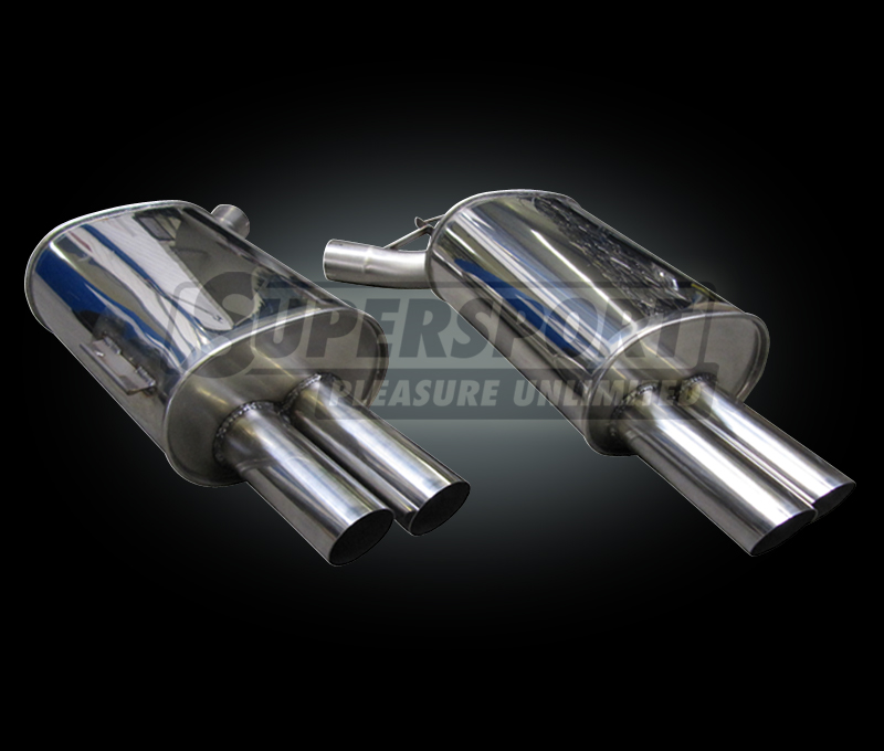 Supersport Edelstahl Endschalld&auml;mpfer DUPLEX BMW E38 (SU97133714-0)