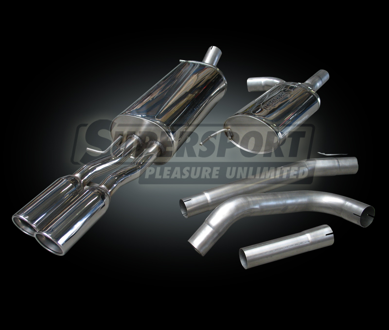 Supersport Edelstahl Auspuffanlage AUDI A4 B5 97-10/00 (SU9810091-0)