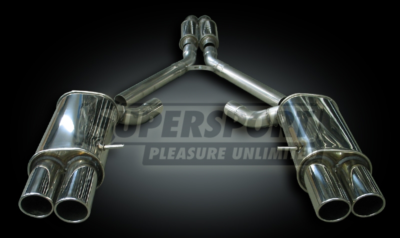 Supersport Edelstahl Auspuffanlage DUPLEX VW T4 9/90- (SU9814304-0)