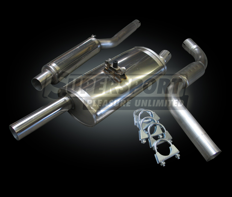 Supersport Edelstahl Auspuffanlage VW Polo 2,3 86,86C (SU981408-0)